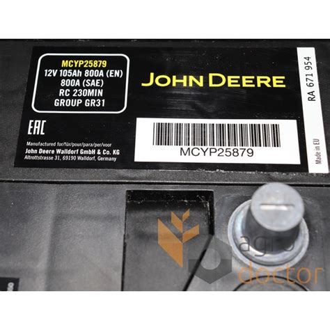 battery for john deere 315 skid steer|john deere ty25879 battery.